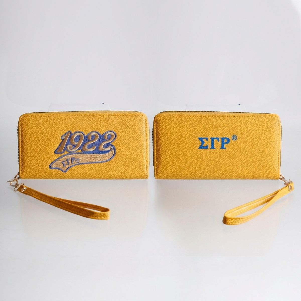 SGRHO Soror Long Yellow 1922 Patch Zipper Wallet