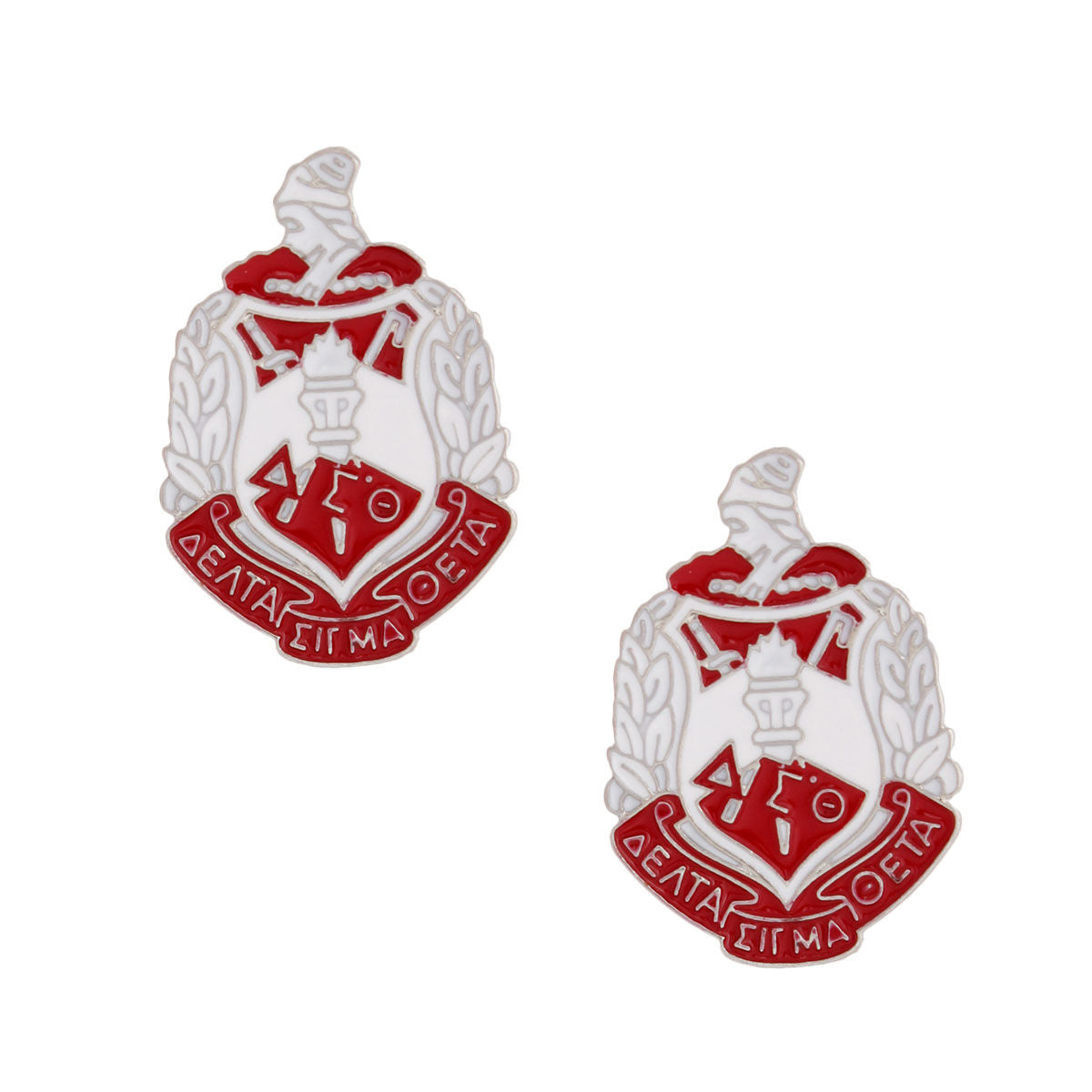 Red White Crest DST Studs