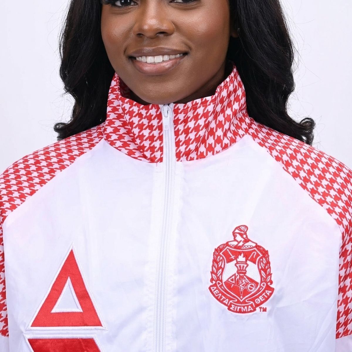 DST Greek Apparel 2XL White Windbreaker Jacket
