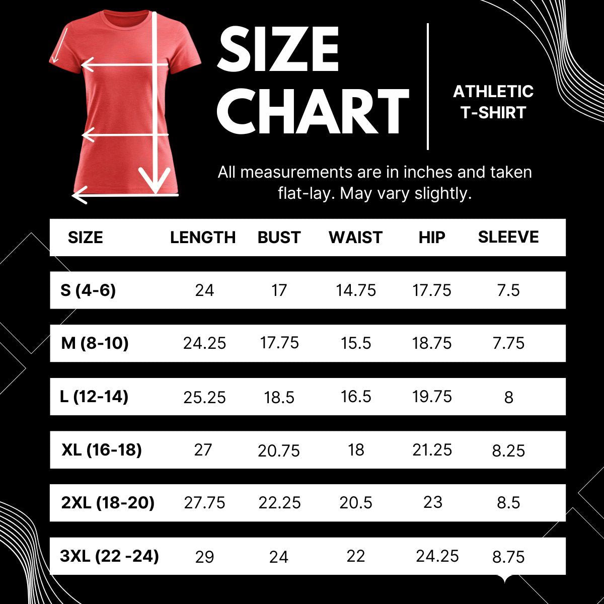 DST Certified Small Delta Girl Red Athletic Tee